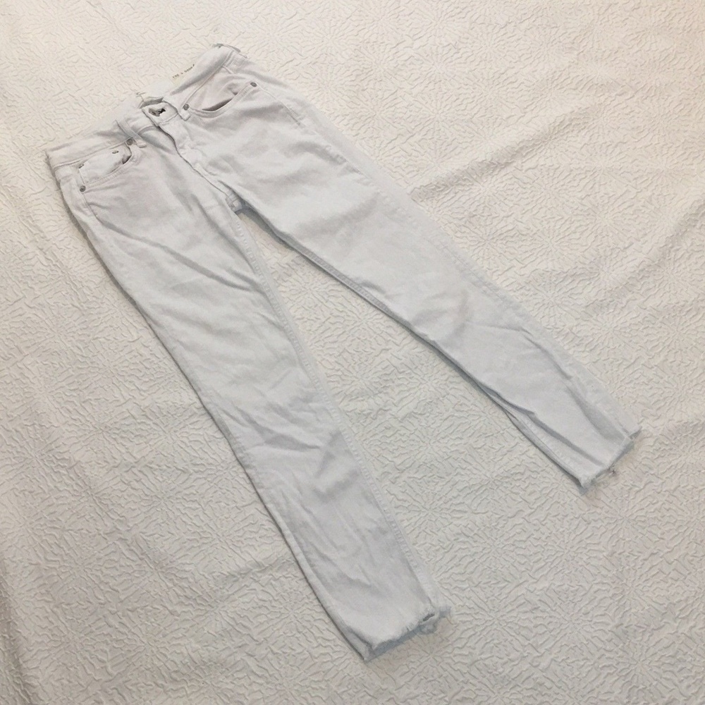 Rag & Bone NEW Jeans Size 24 Dre Capri White Mid